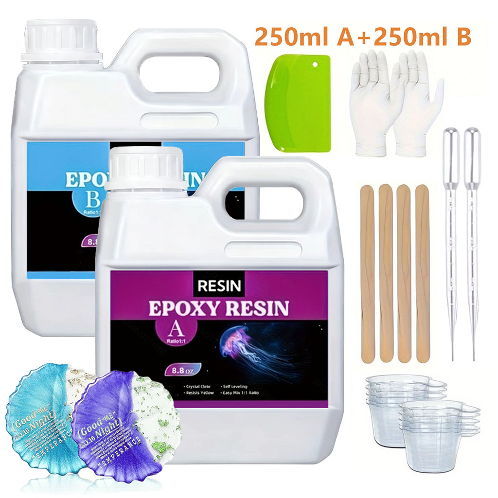 Resin Jewelry Kit - Набор кристально прозрачной литьевой смолы 125