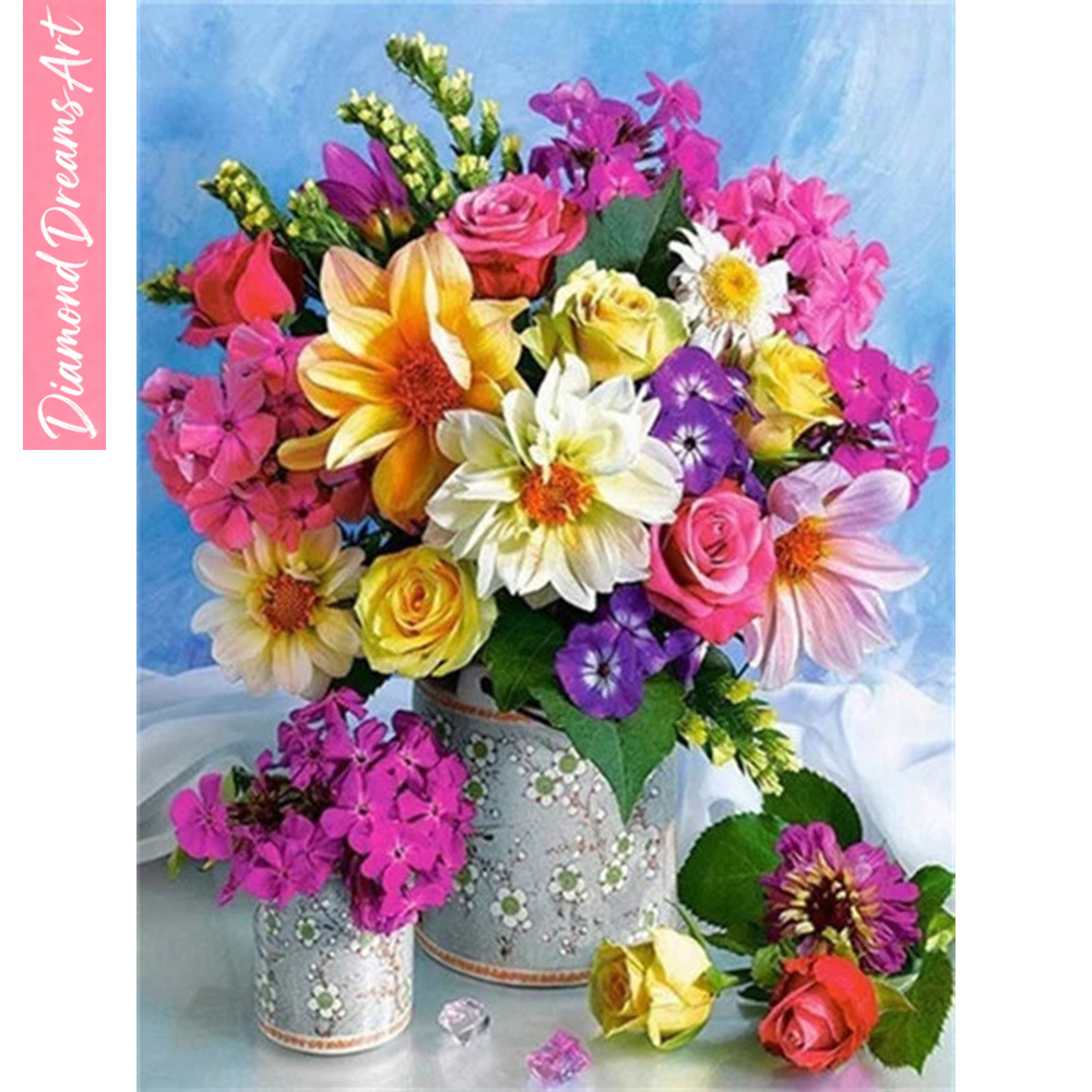 Resin Craft Kit - Алмазная мозаика 5D с цветами: Роза