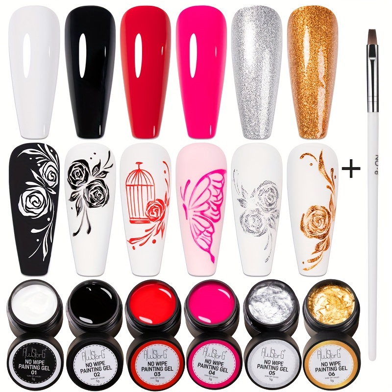 Resin Glitter Pack - AWStorG 7 шт./компл., не струящийся, 4