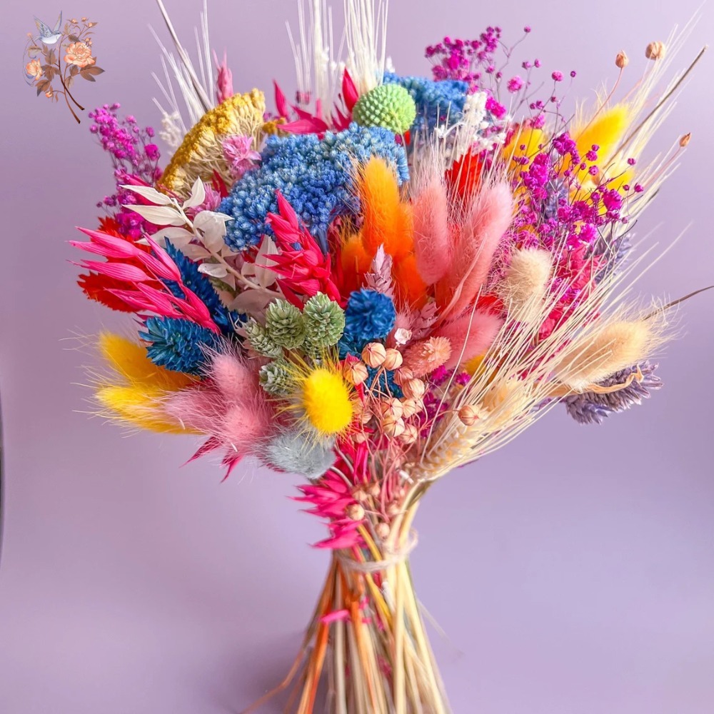 Dried Flower Bulk - Красочные сушеные цветы, свадебный букет для