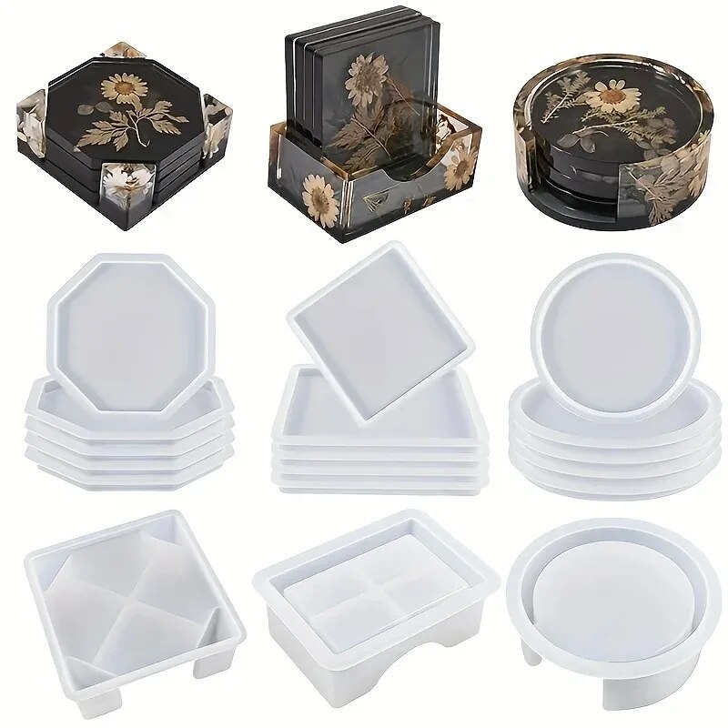 Serving Tray Mold - Набор форм для подставок из смолы
