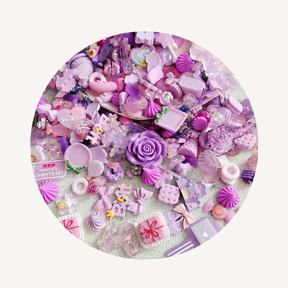 Resin Crafts Diy - Набор для рукоделия: 1000 смешанных сине-зелено-фиолетовых