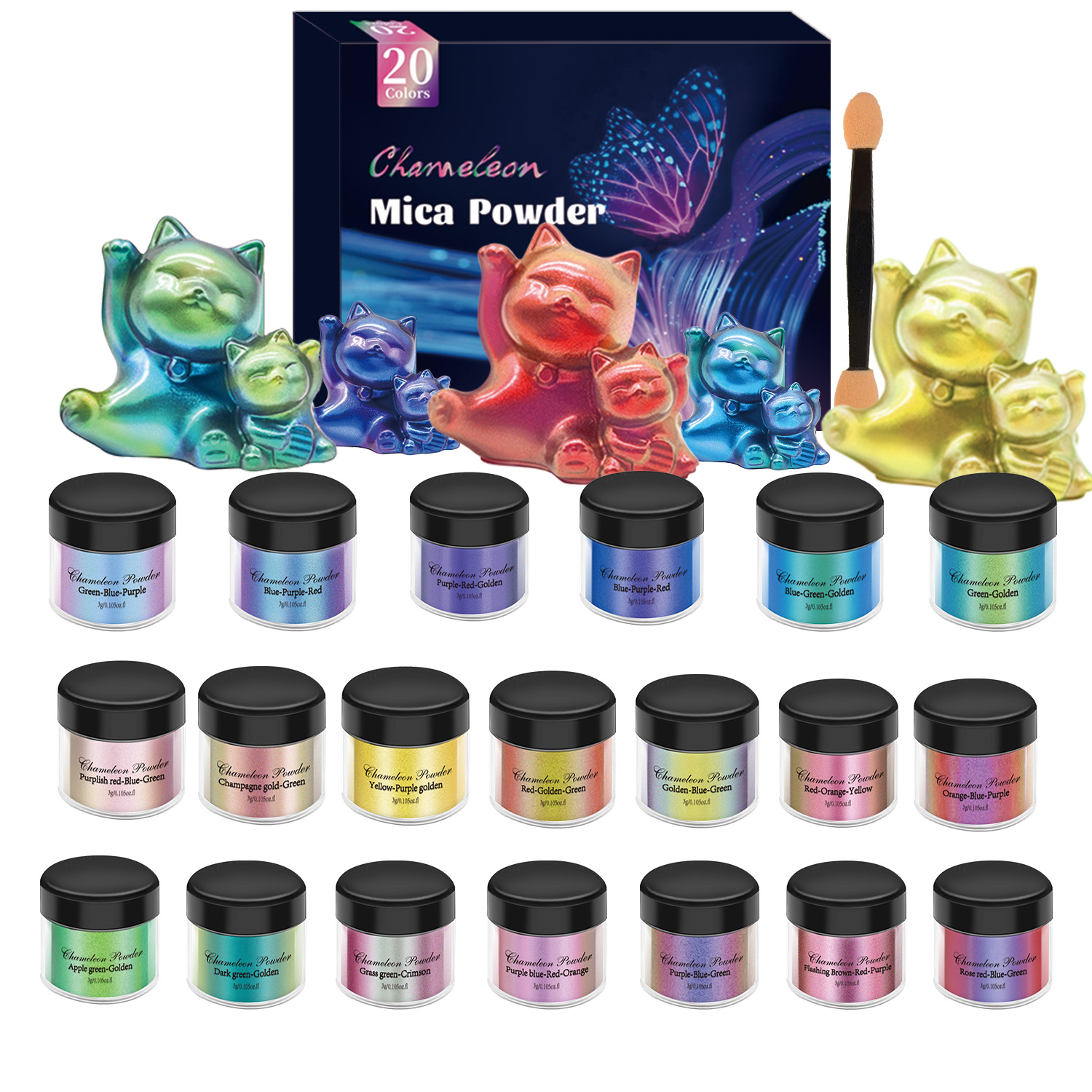 Набор из 10/20 шт. пигментов-х – обзор и цена Resin Jewelry Kit