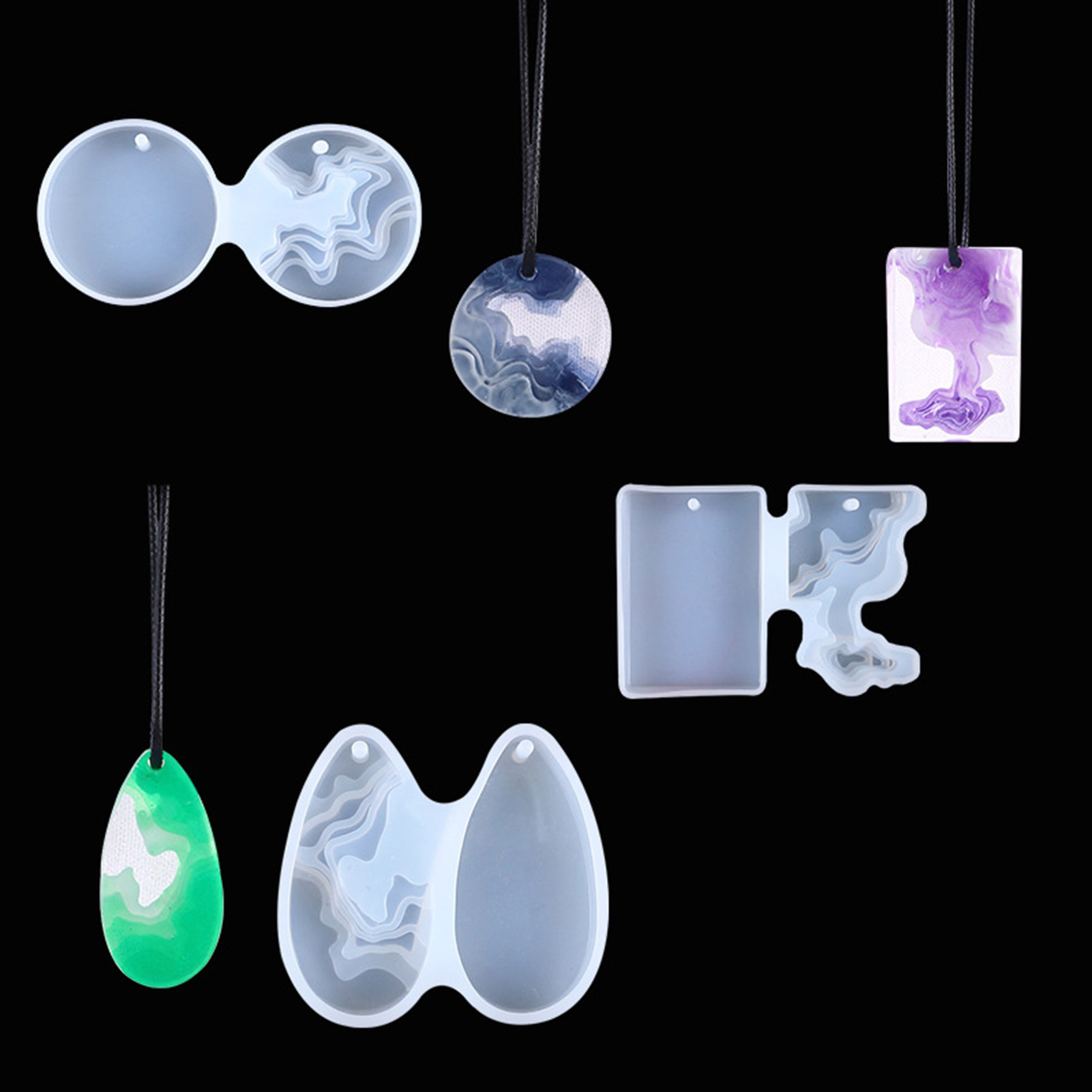 Набор из 3 гибких силиконовых  – обзор и цена Geode Mold Silicone