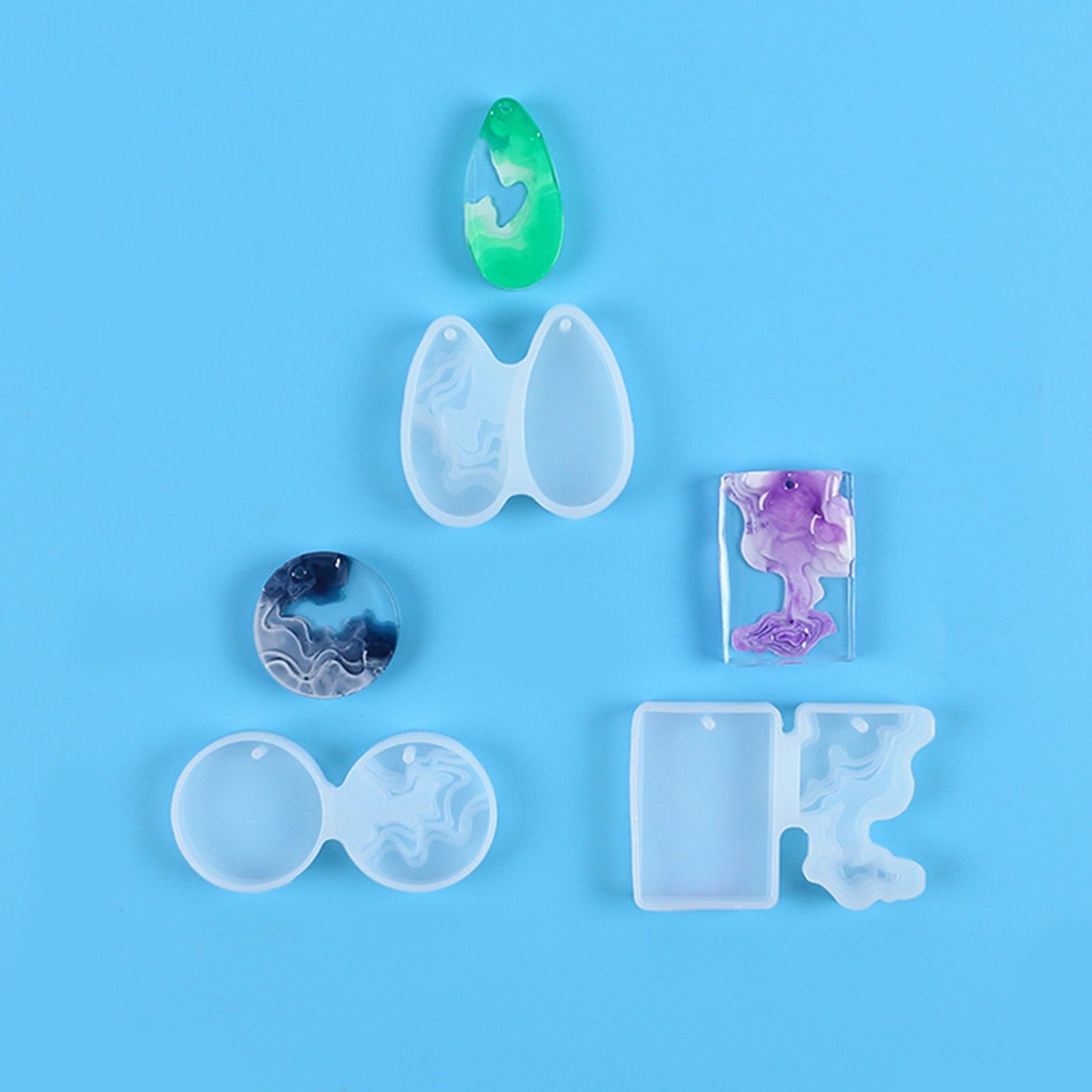 Набор из 3 гибких силиконовых  – обзор и цена Geode Mold Silicone