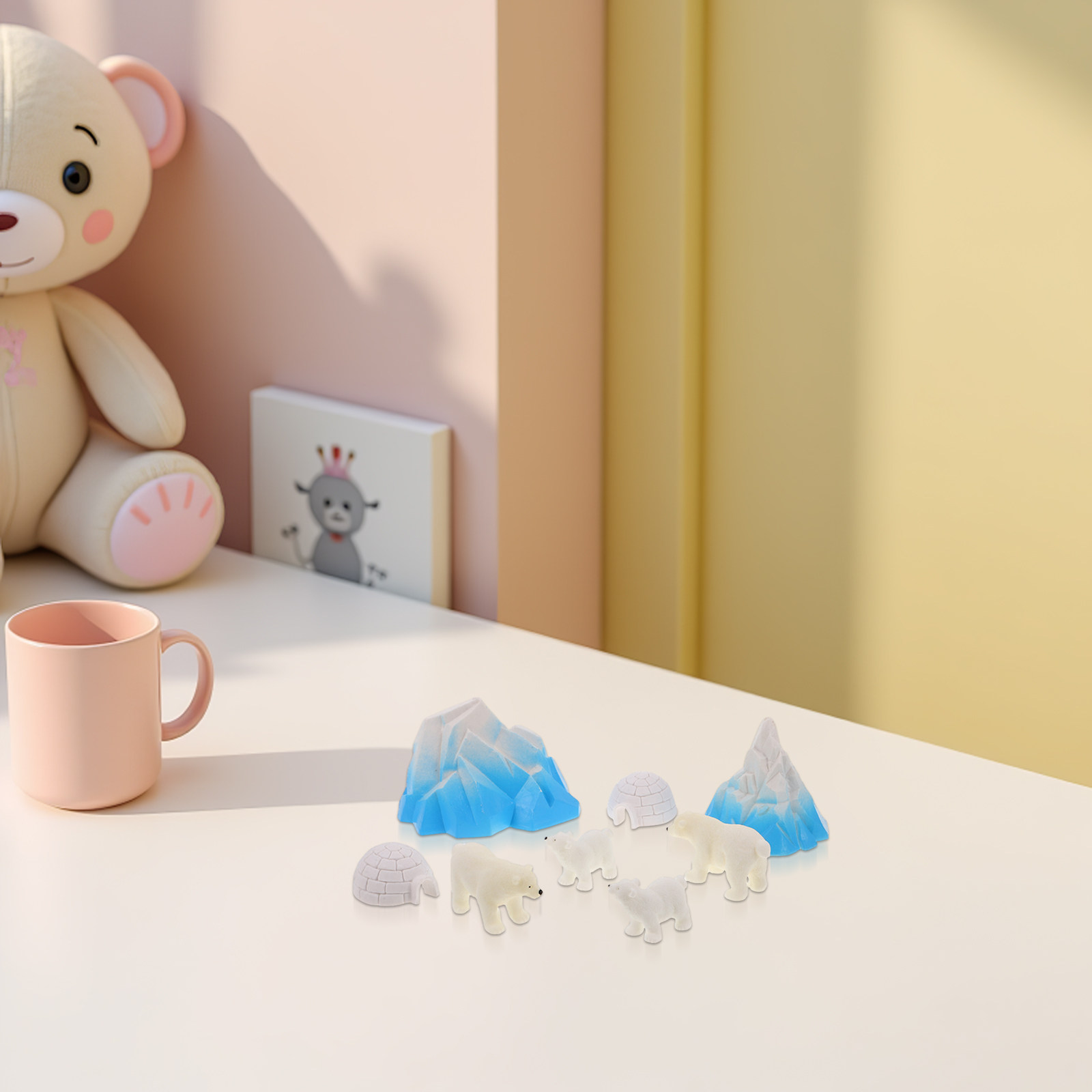 8 шт. миниатюрных полярных мед – обзор и цена Crafting Resin