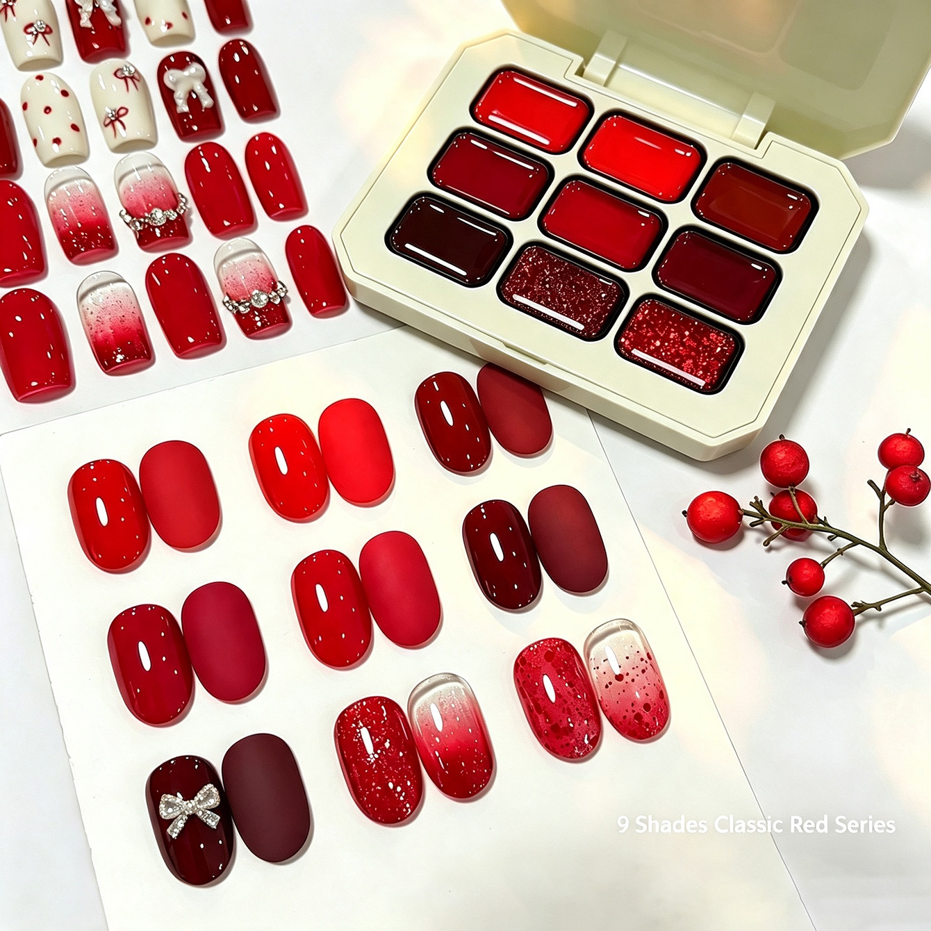 9 цветов классического красног – обзор и цена Resin Glitter Pack