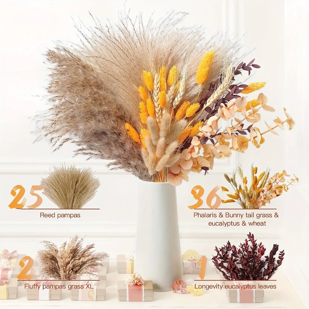 80 шт., букет натуральных суше – обзор и цена Dried Flower Bulk