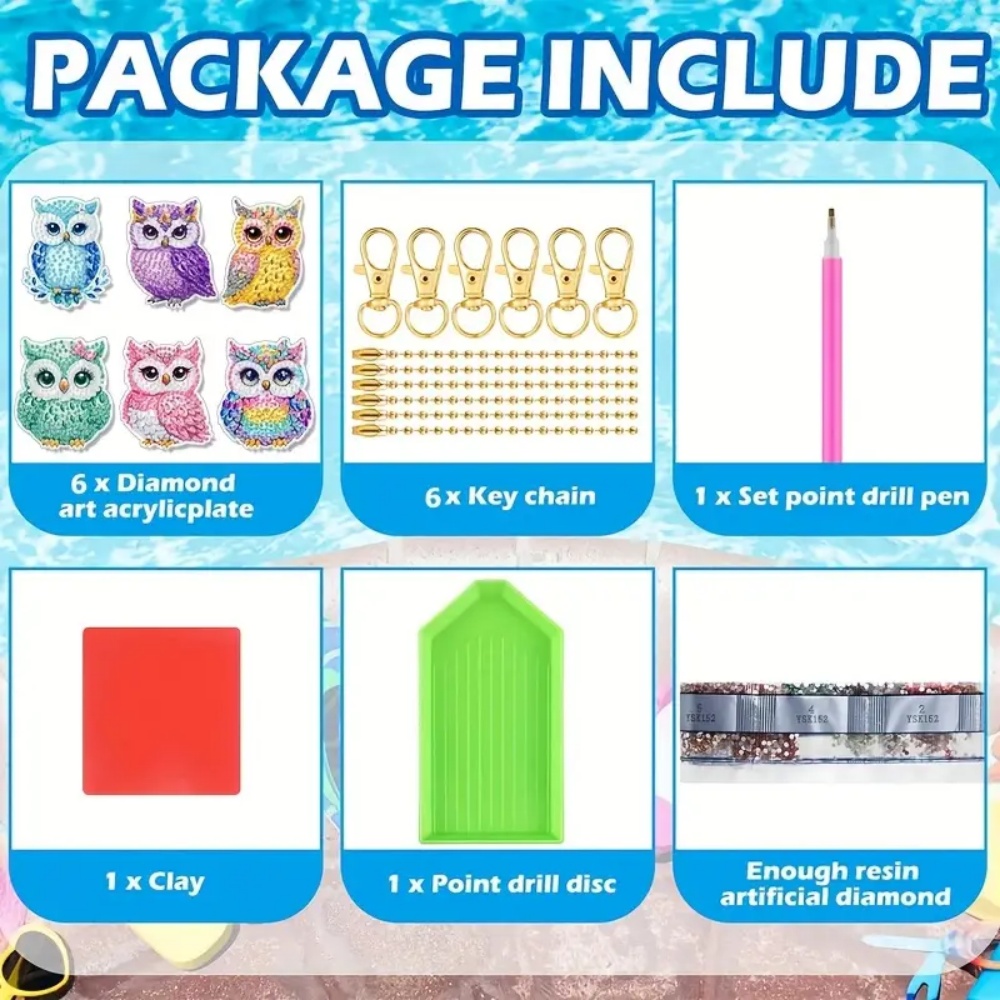 6 шт./компл. брелок с бриллиан – обзор и цена Resin Craft Kit